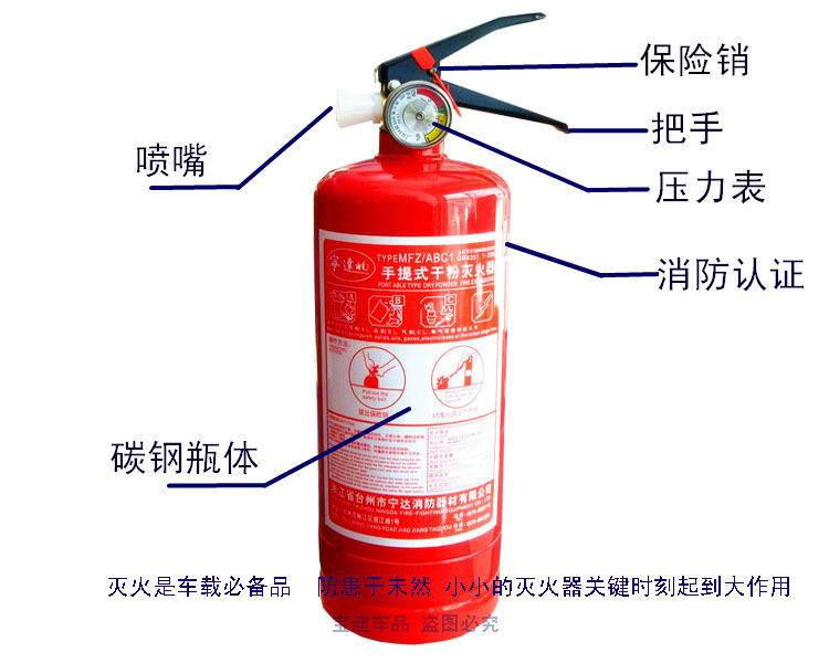 上海干粉灭火器如何使用？